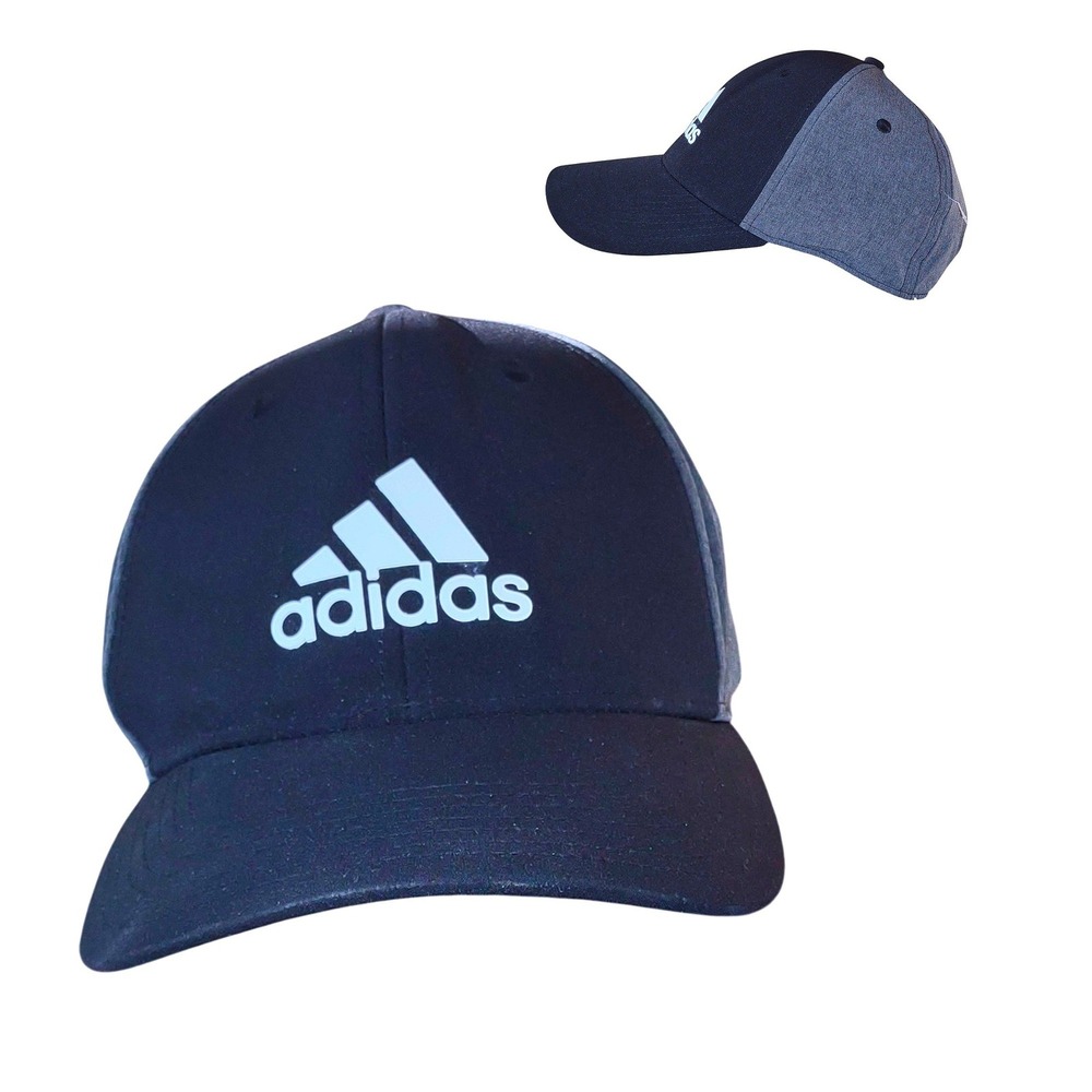 Adidas A-Stretch Badge Golf‎ Hat Mens Black Grey Snapback Performance Cap